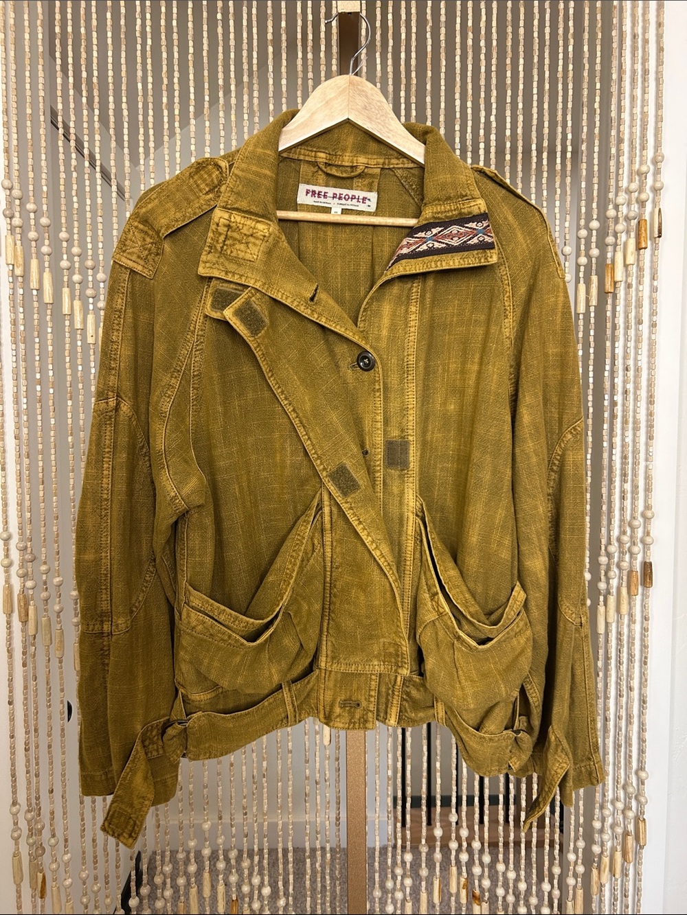 Free People Jade Safari Bomber Jacket Size XS